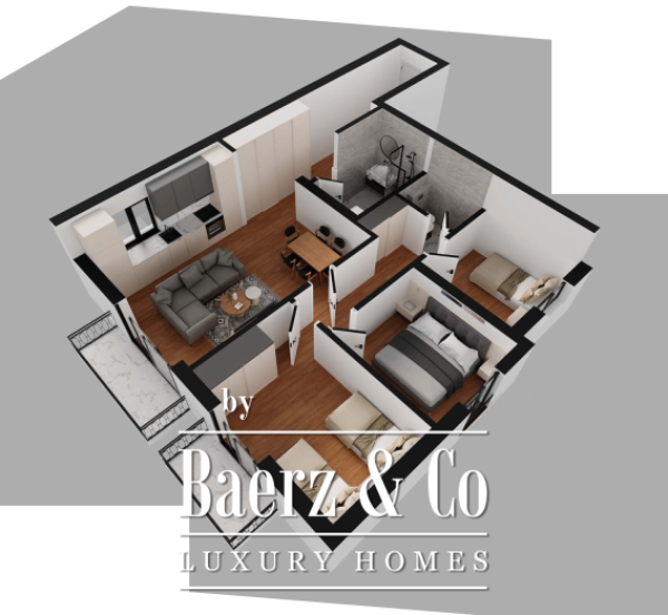 photo 7 Two Bedroom Apartment in a Calm Area in Becici with a Seaview