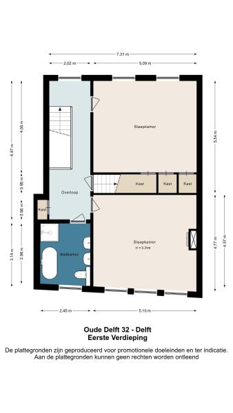 Floor Plan 2 - Oude Delft 32