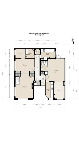Floor Plan 1 - Deurloostraat 59 H