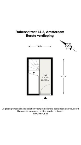 Floor Plan 7 - Rubensstraat 74 2