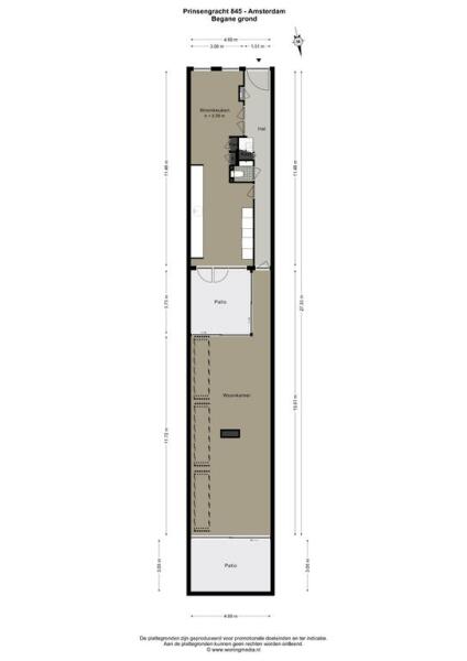 Floor Plan 1 - Prinsengracht 845