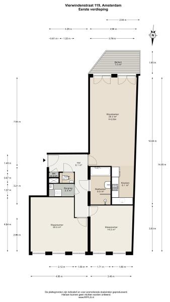Floor Plan 1 - Vierwindenstraat 119