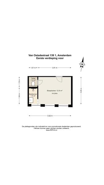 Floor Plan 5 - Van Ostadestraat 139 1